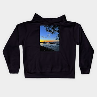 Blue Hour Golden Hour Kids Hoodie